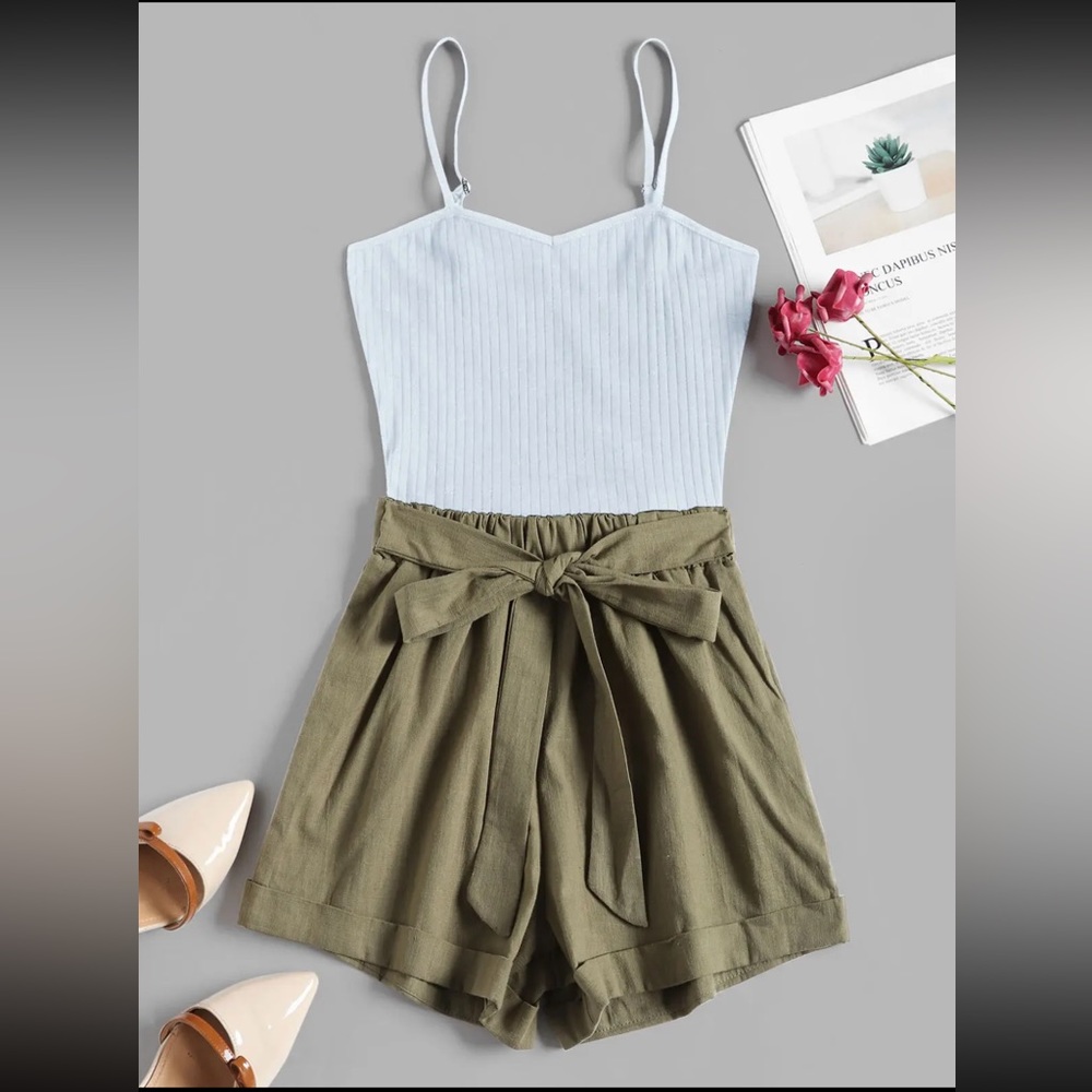 Stylish Olive Green Jumpsuit